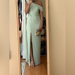 Elegant Sage Green Formal Dress